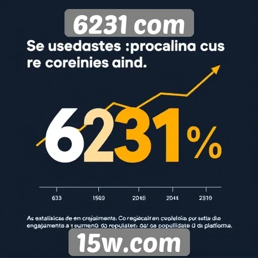 Estatísticas de usuários do 6231 com em crescimento